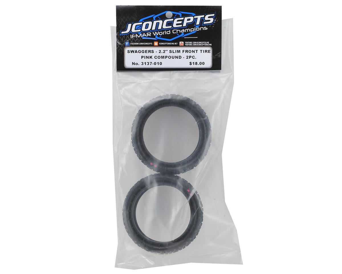 J Concepts Swagger 2wd Front Tire- Pink Compound Medium Soft