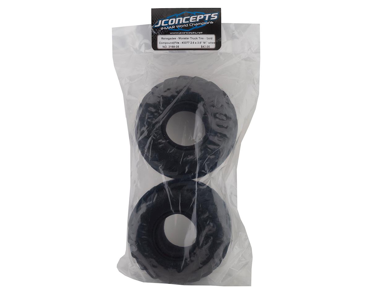 J Concepts Renegades-Monster Truck tires (2) Gold Compound