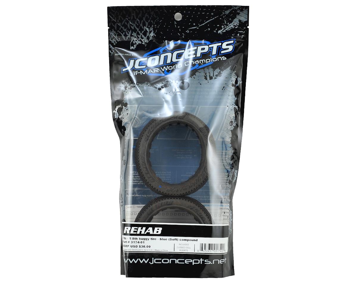 J Concepts ReHab 8th Scale Buggy Tires Soft Blue Compound