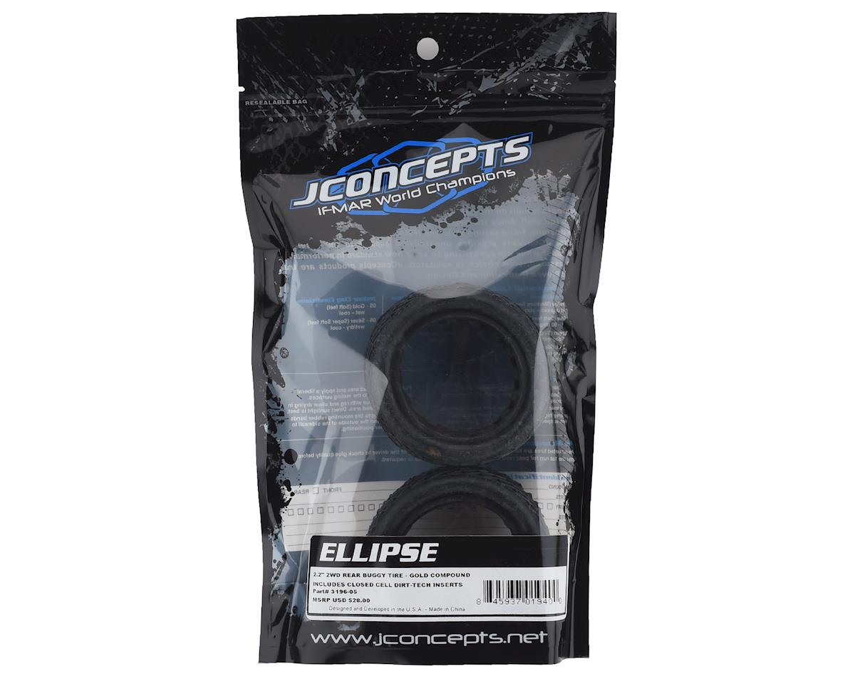 JConcepts Ellipse 2.2" Rear 1/10 Buggy Tires (2) (Gold)