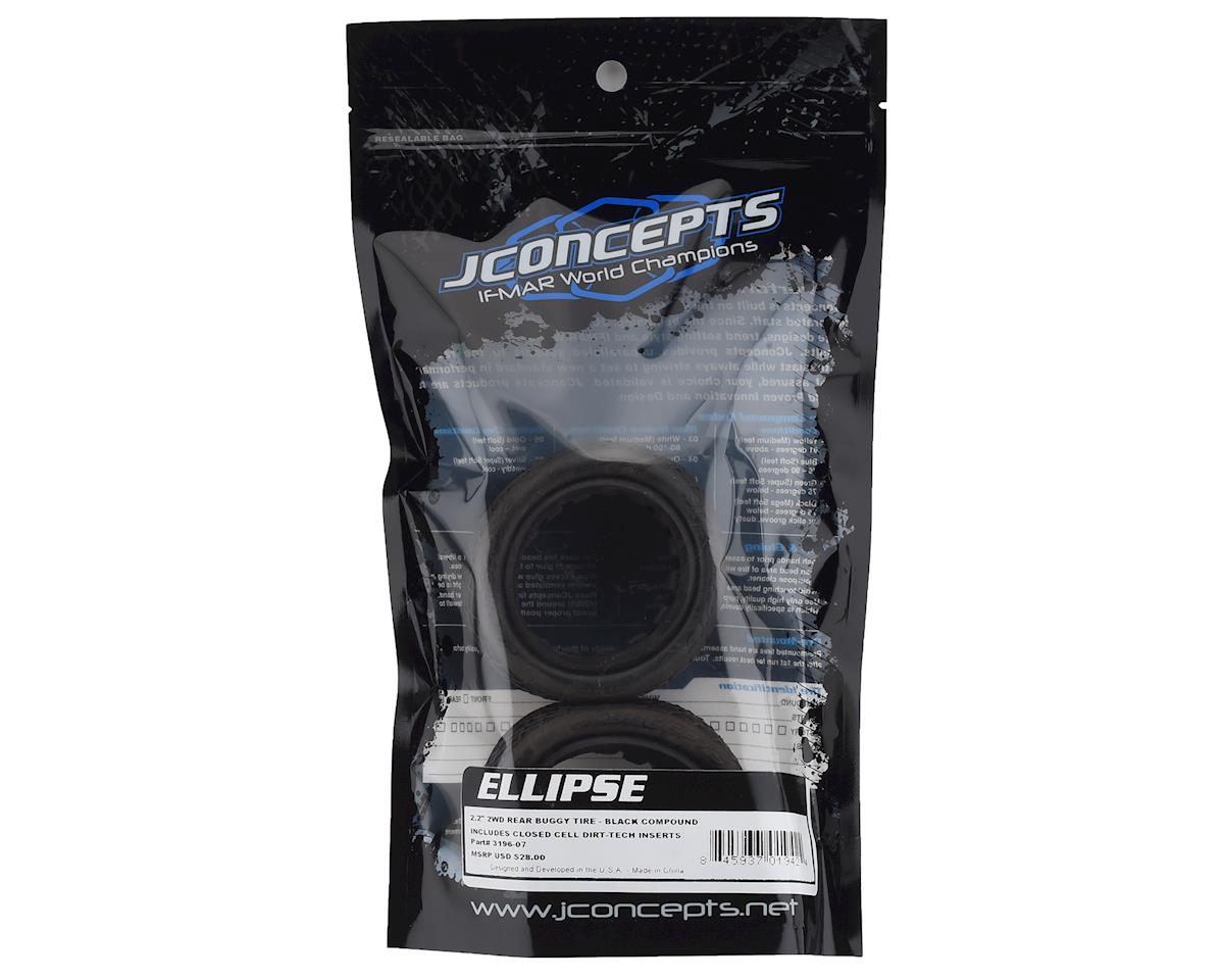 JConcepts Ellipse 2.2" Rear 1/10 Buggy Tires (2) (Black)