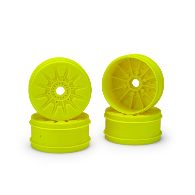 J Concepts Pioneer 1/8th Buggy Wheel 83mm, Yellow, 4pc, for 1:8th 3445Y