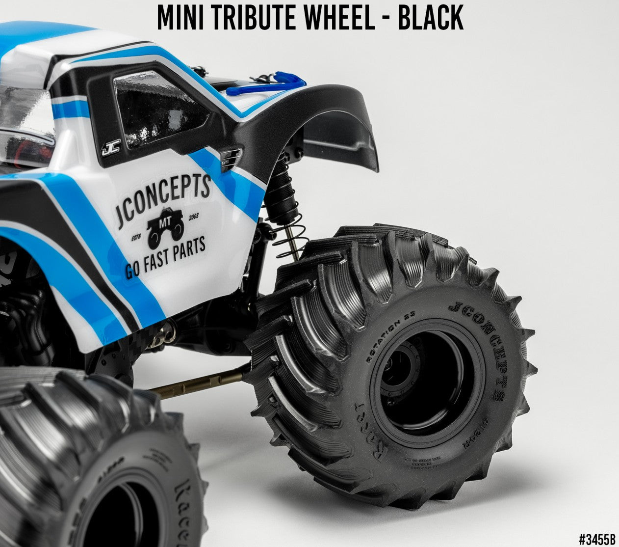 J Concepts Mini Tribute Wheel w/Hex Adaptor, Covers, Mock Bead 3455B