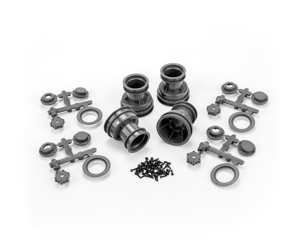 J Concepts Mini Tribute Wheel w/Hex Adaptor, Covers, Mock Bead 3455G