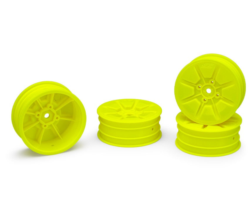 J Concepts Pioneer - RC10B7/RC10B7D 2.2" 2wd Buggy Front Wheel (Yellow) 3465Y