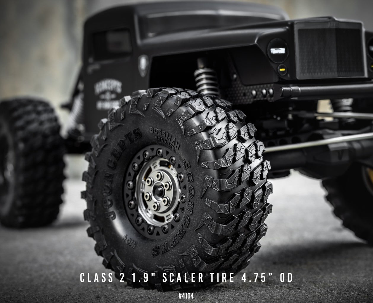 J Concepts Bossman-green compound (Class 2, 1.9" scaler tire 4.75in OD) 410402