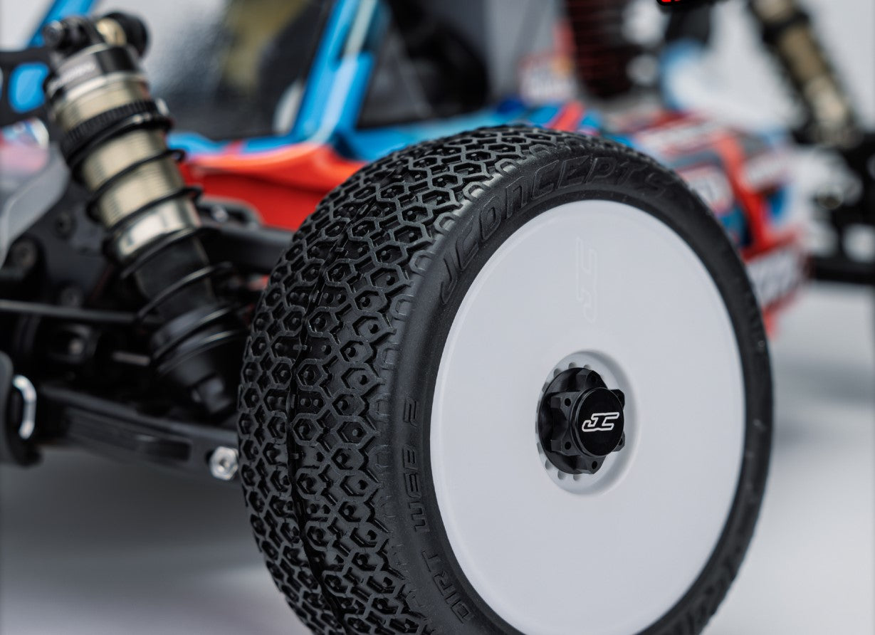 J Concepts Dirt Web 2 - Blue Compound, Fits 83mm 1/8th Buggy Wheel 410501
