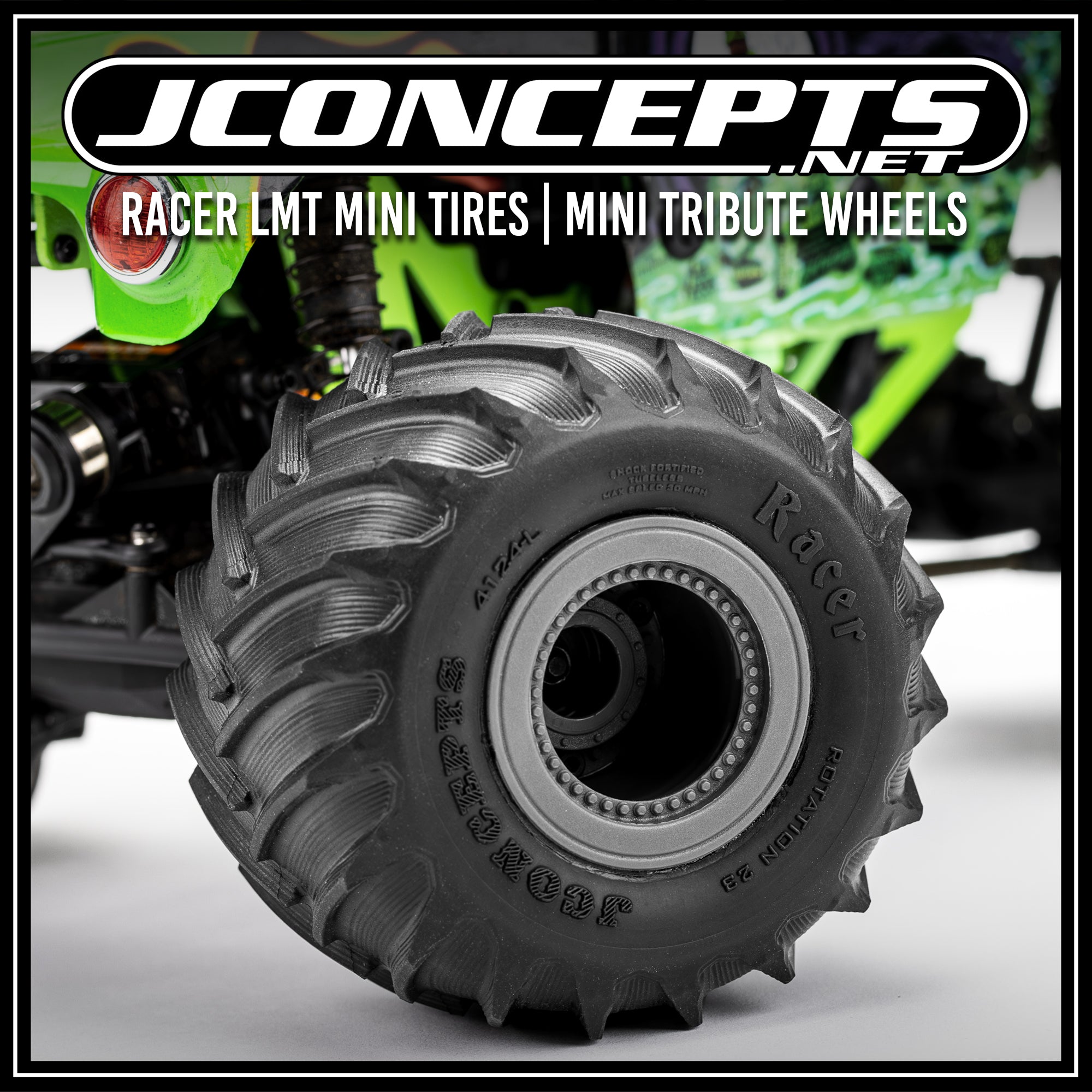 J Concepts Racer - Blue Compound, Fits JC #3455 Wheel for Losi Mini LMT 412401