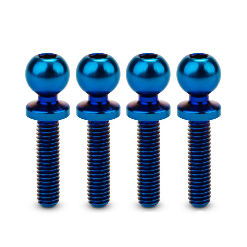 J Concepts JCI, 5.5 x 12mm Revolved Titanium Ball-Stud, Burnt Blue 51351