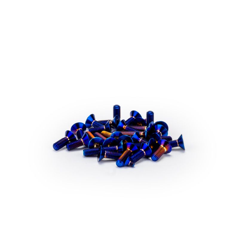 J Concepts RC10B7 Titanium Screw Set, Lower, Blue, 28pc 51391