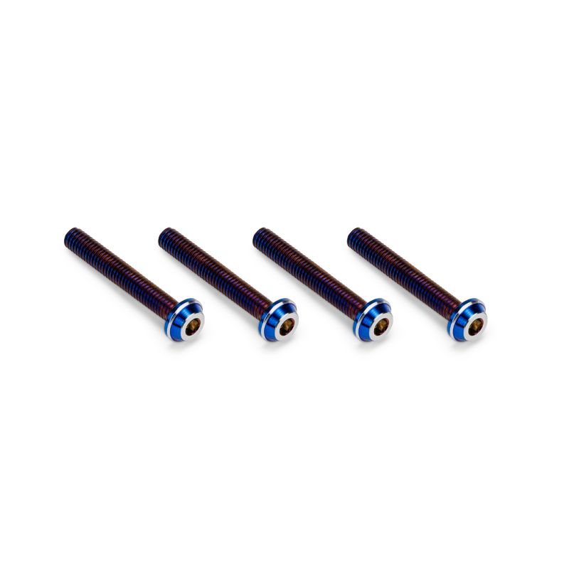 J Concepts 3x20mm Top Hat Titanium Screw, Burnt Blue, 4pc 51421
