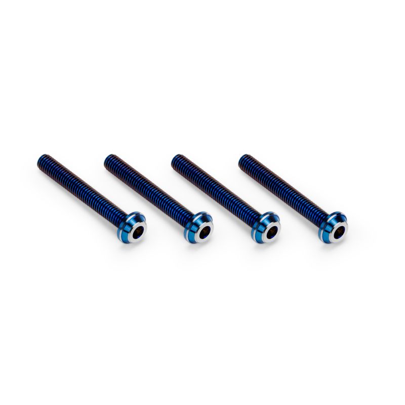 J Concepts 3x22mm Top Hat Titanium Screw, Burnt Blue, 4pc 51431