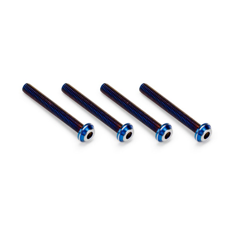 J Concepts 3x24mm Top Hat Titanium Screw, Burnt Blue, 4pc 51441