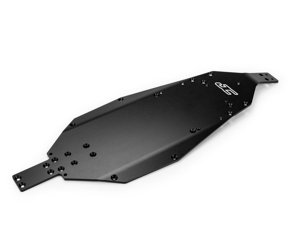 J Concepts RC10B7 chassis, standard hard anodized - black 51802