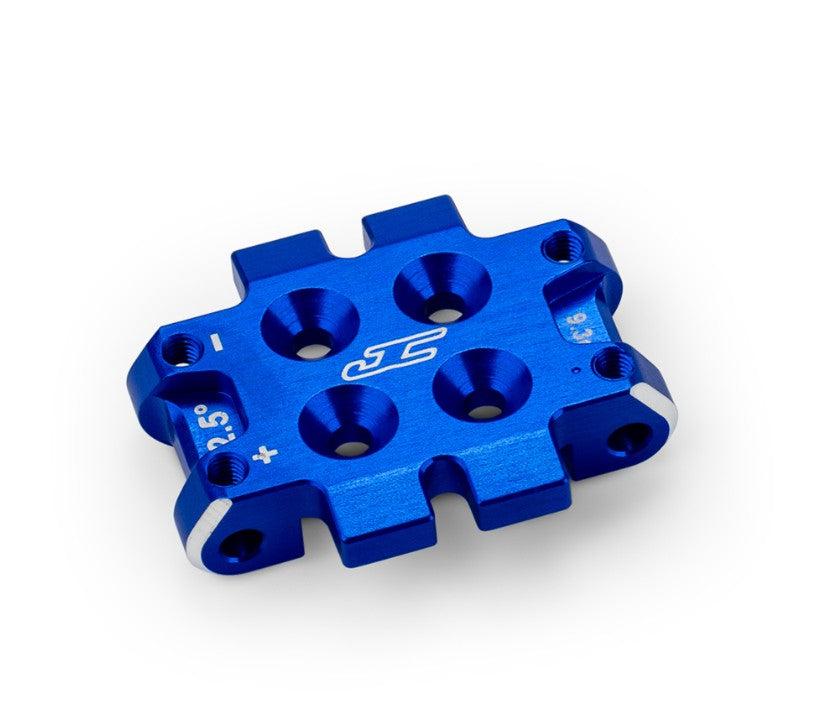 J Concepts RC10B7 front bulkhead 2.5 degr (9.3g), aluminum - blue 51841