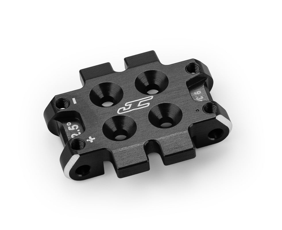 J Concepts RC10B7 front bulkhead 2.5 degr (9.3g), aluminum - black 51842