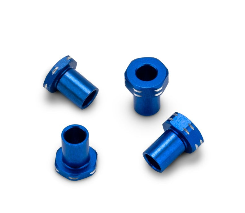 J Concepts RC10B7 Aluminnum Caster Hat Bushings, 4pc, Blue, 51861