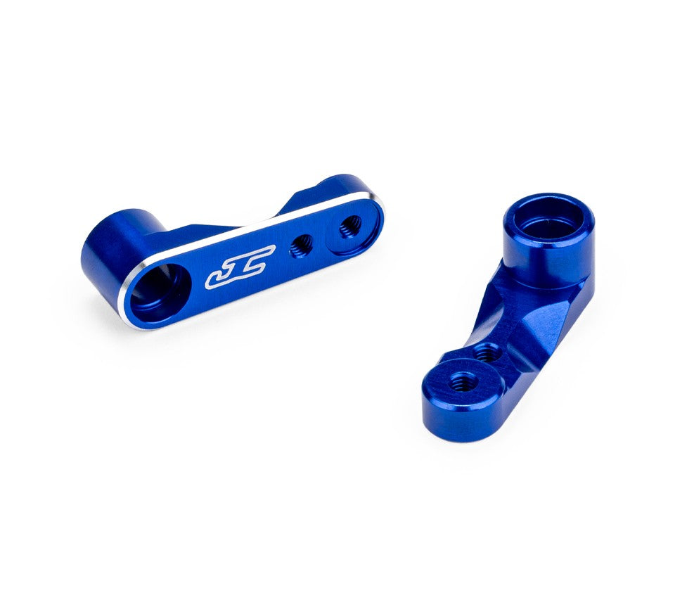 J Concepts RC10B7 Aluminum Steering Bell Cranks, Blue, fits JC #5209 51881