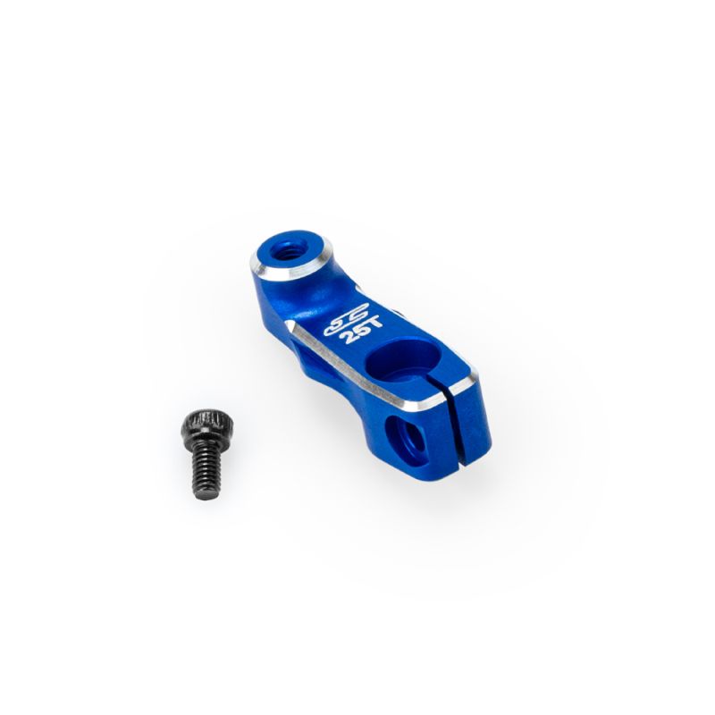 J Concepts 25T, RC10B7 15.5mm Aluminum Clamping Servo Horn, Blue 51901