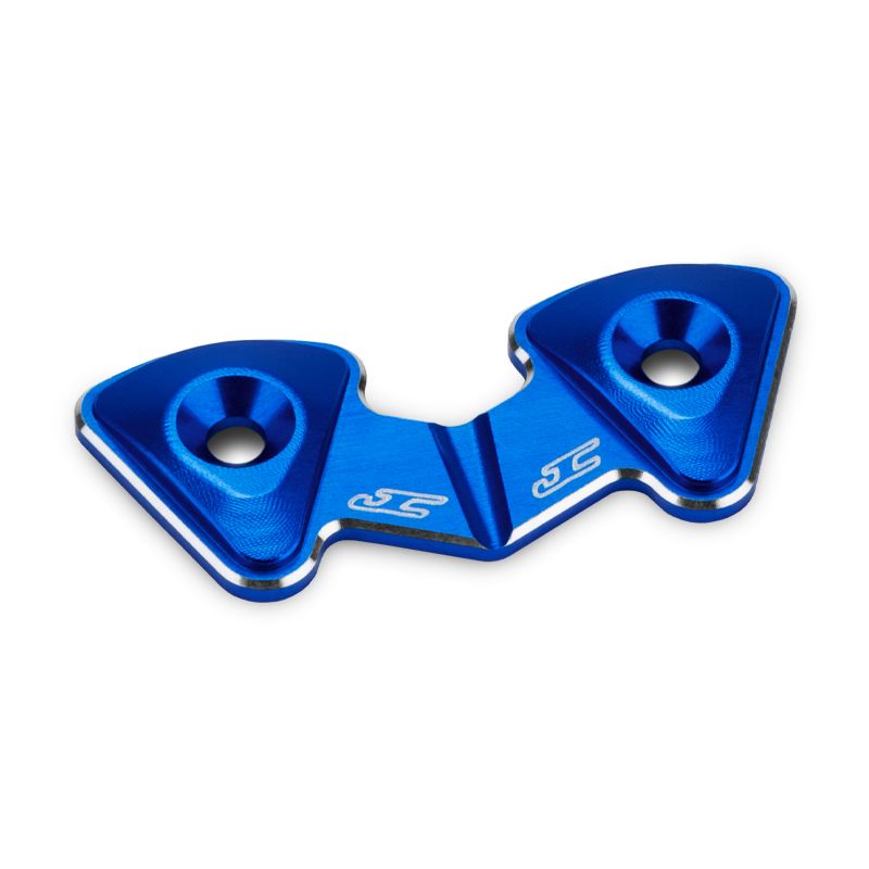 J Concepts RC10B7 Aluminum 1-Piece Rear Wing Button, Blue, Fits RC10B7 52031