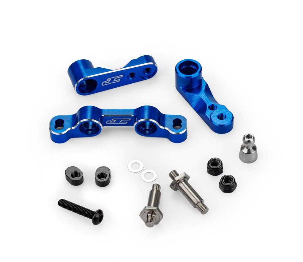 J Concepts RC10B7 / RC10B7D Steering Kit, Blue 52091