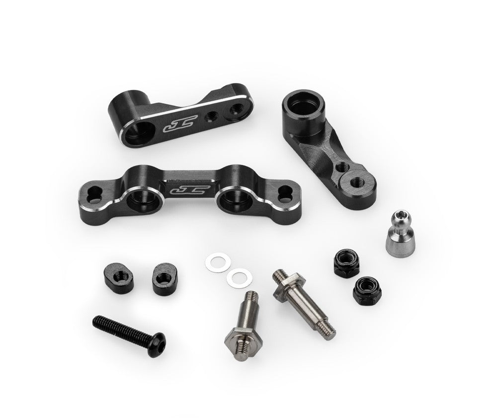 J Concepts RC10B7 / RC10B7D Steering Kit, Black 52092