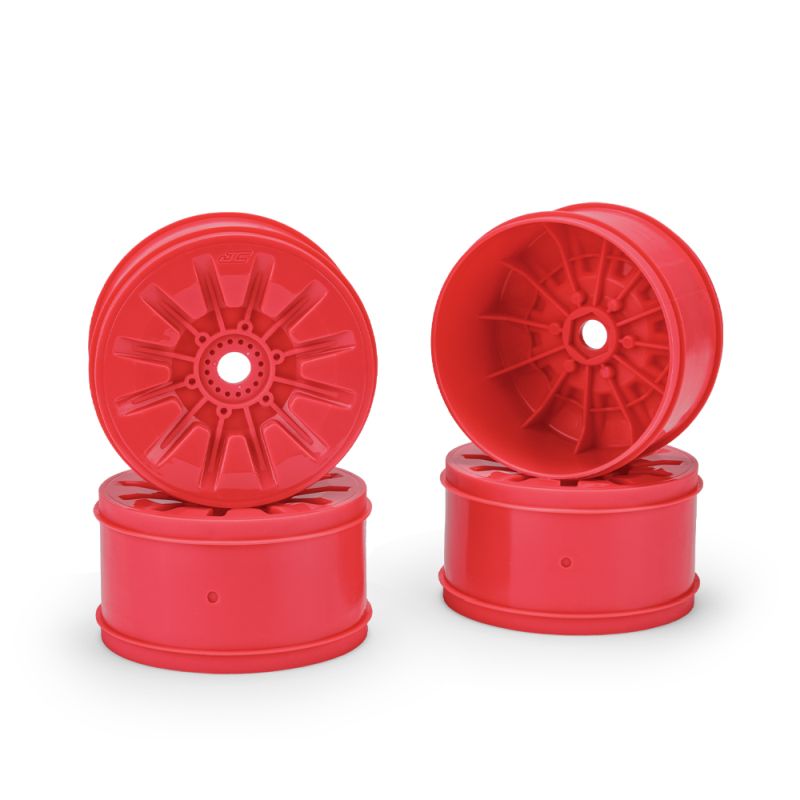 J Concepts RM2, Pioneer 1:8th Truck Wheel 4.0", Retro Pink, 4pc, for 1:8 81594