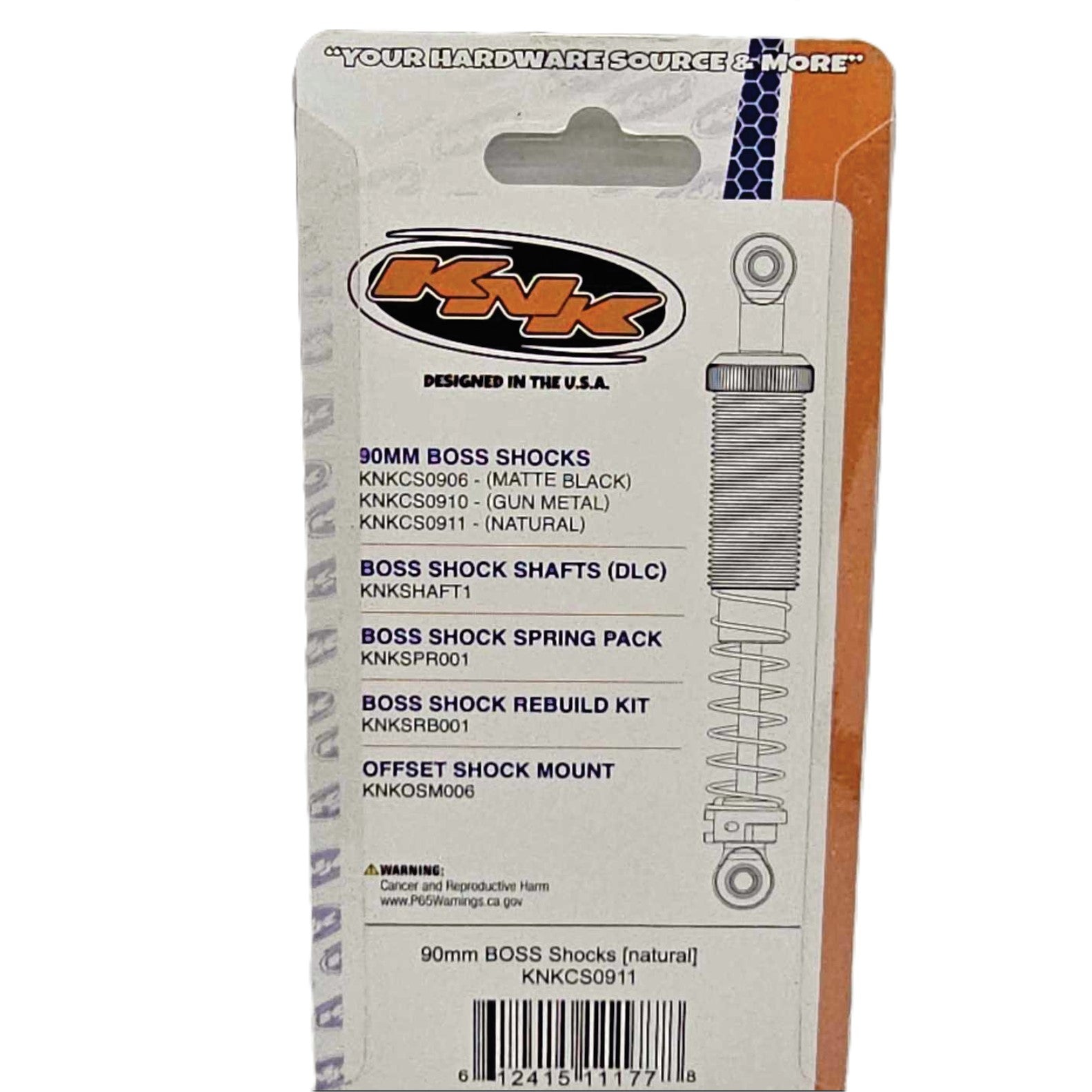 Team KNK (2) 90mm Boss Shock Natural  CS0911