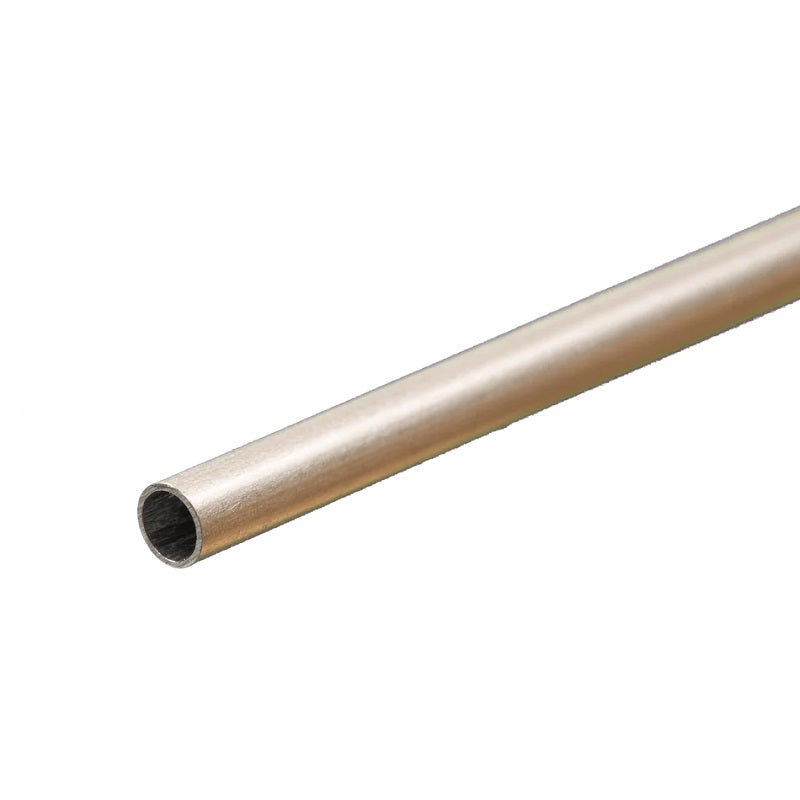 K & S Metals Round Aluminum Tube: 9/16" OD x 0.029" Wall x 12" Long 8291