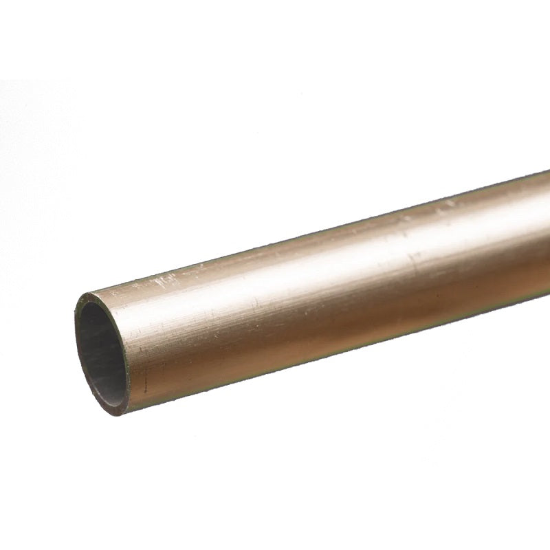 K & S Metals Round Aluminum Tube: 7/16" OD x 0.035" Wall x 12" Long 83034