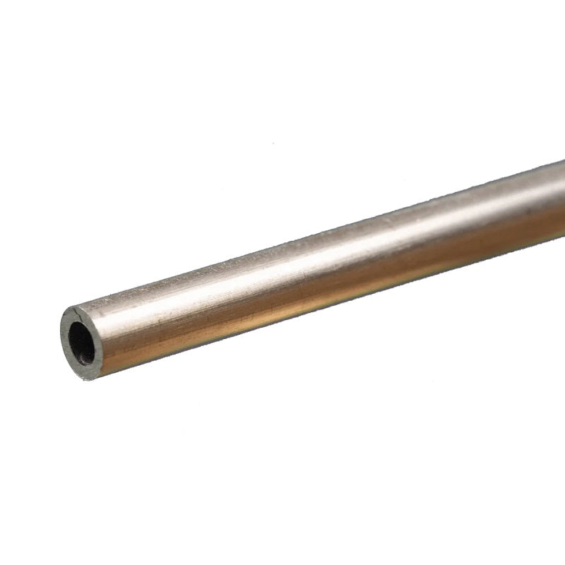 K & S Metals Round Aluminum Tube: 1/4" OD x 0.049" Wall x 12" Long 83061
