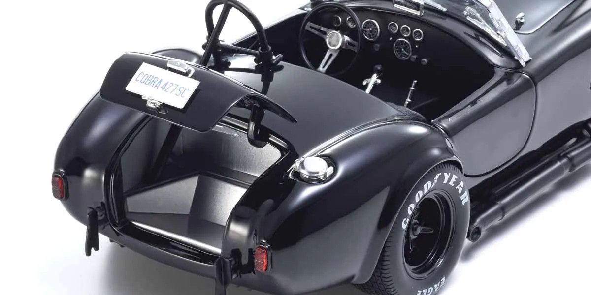 Kyosho 1/18 Scale Shelby Cobra 427 S/C Black Diecast Car 08047BK