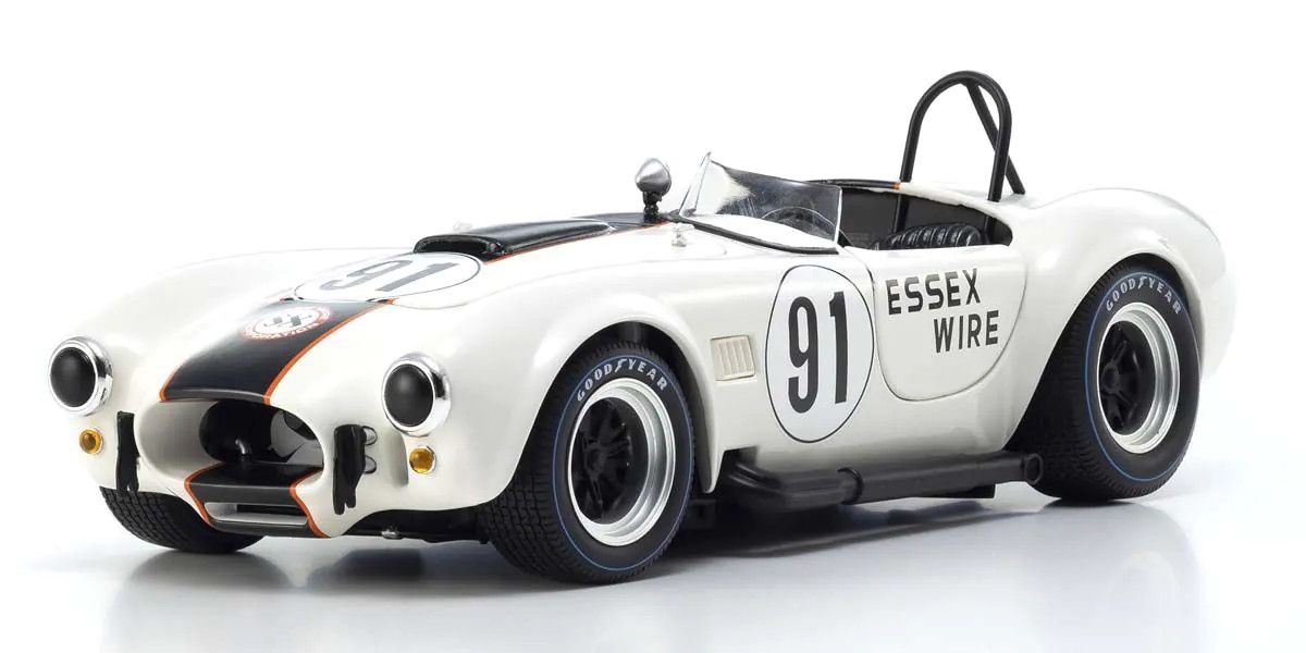 Kyosho 1/18 Scale Shelby Cobra 427 S/C Essex Wire #91 Model Diecast Car 08047EW