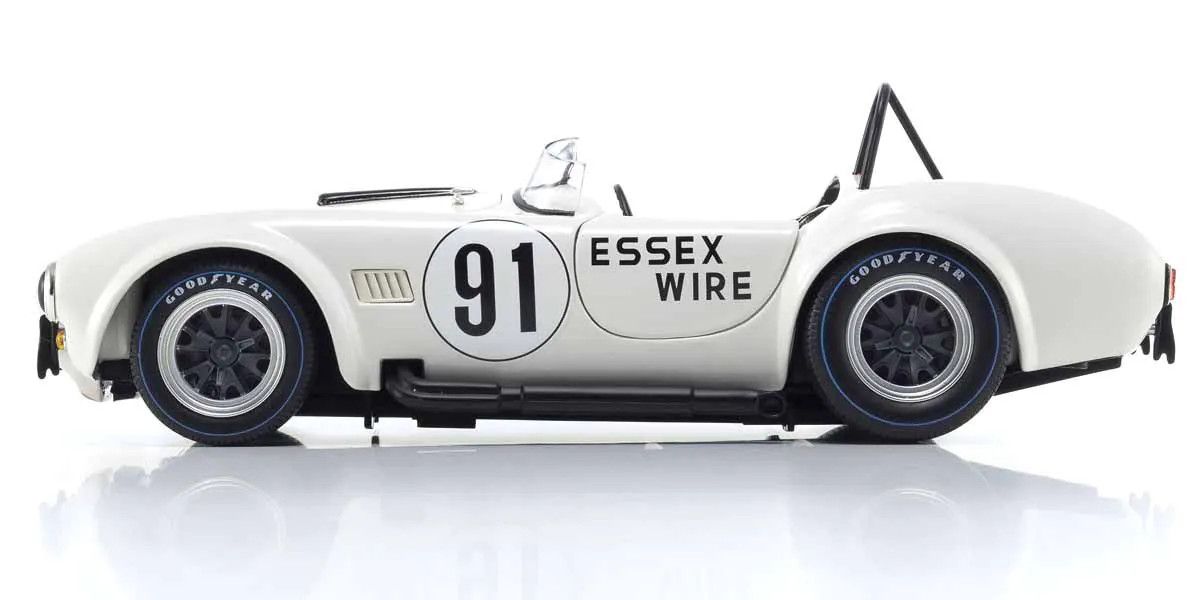 Kyosho 1/18 Scale Shelby Cobra 427 S/C Essex Wire #91 Model Diecast Car 08047EW