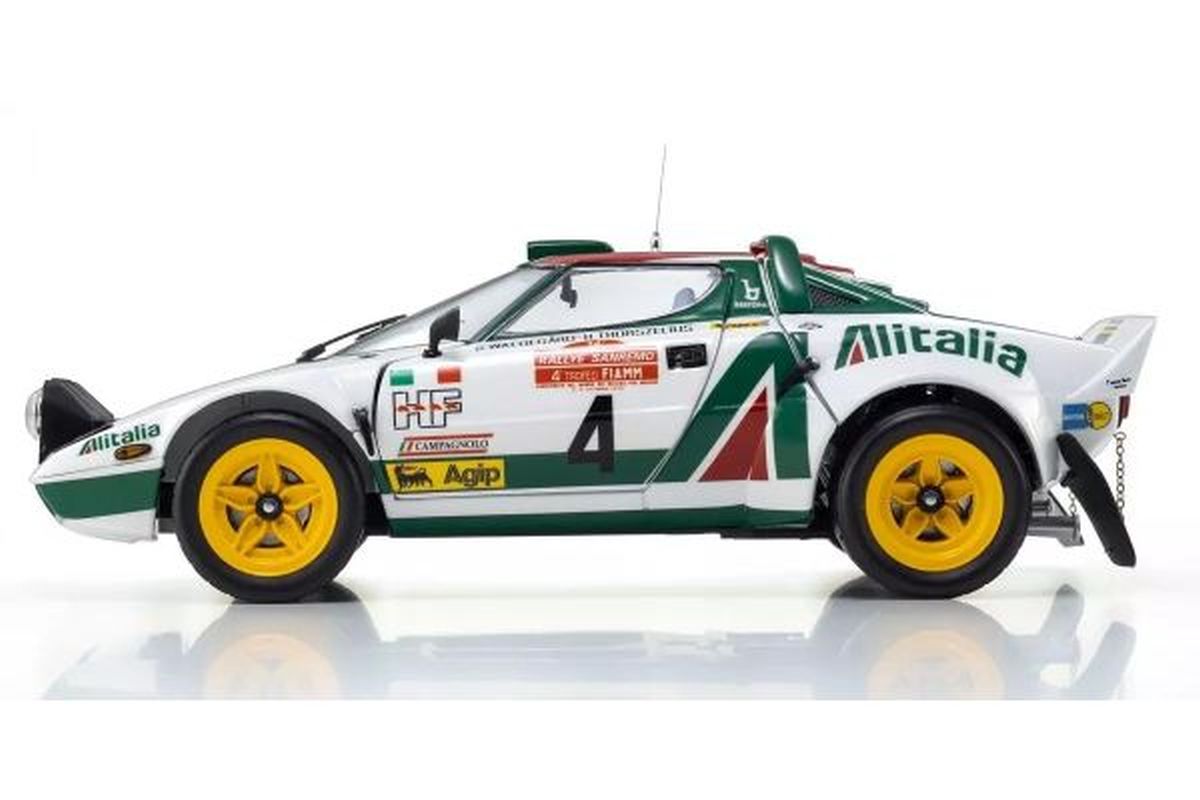 Kyosho 1/18 Lancia Stratos HF 1976 Sanremo Rally Winner #4 Diecast Model