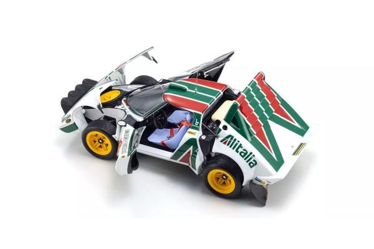 Kyosho 1/18 Lancia Stratos HF 1976 Sanremo Rally Winner #4 Diecast Model