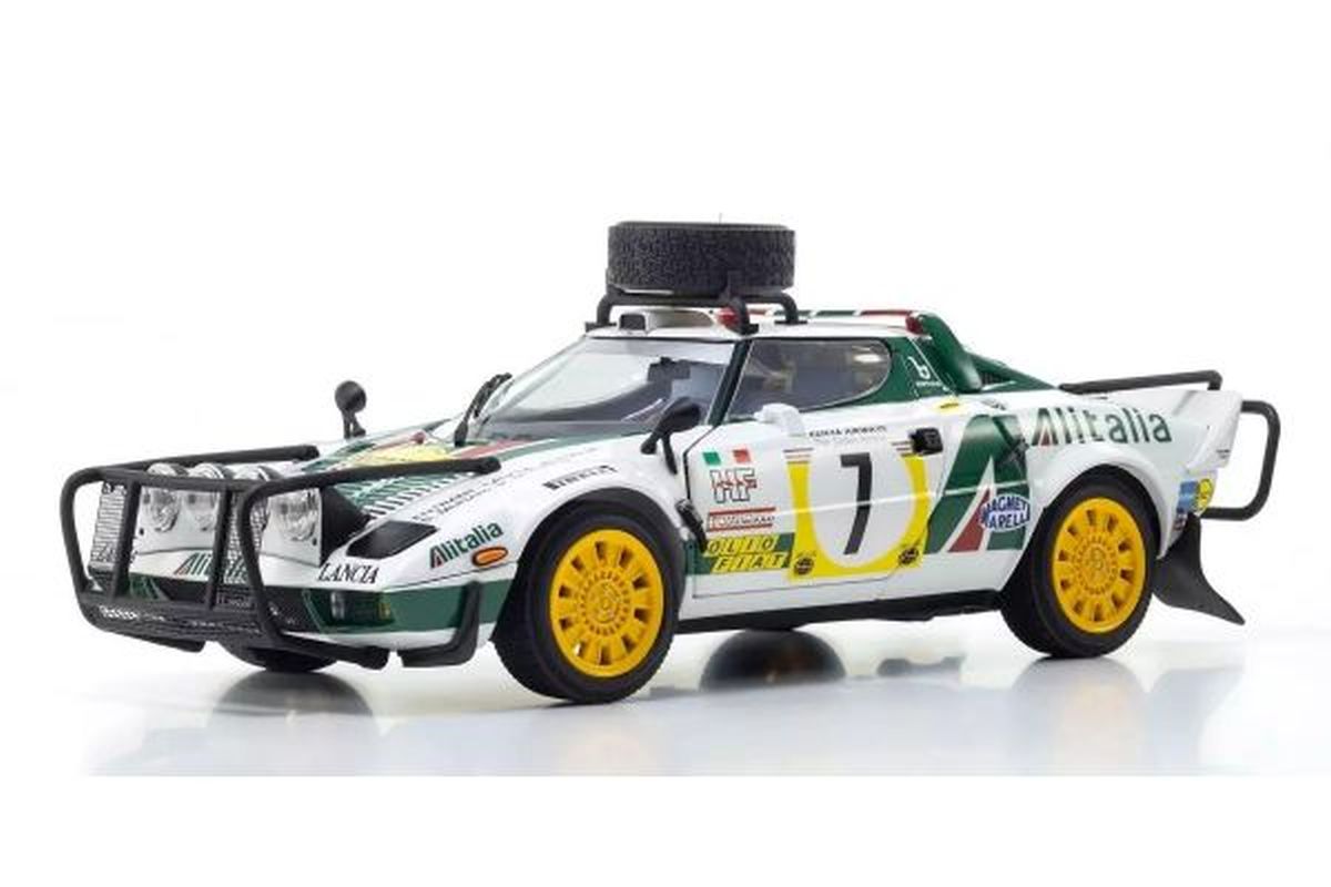 Kyosho 1/18 Lancia Stratos HF 1977 Safari Rally #7 Diecast Model