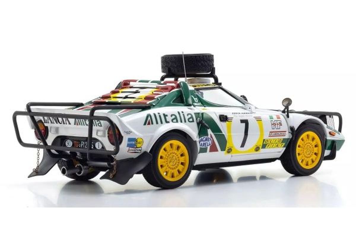Kyosho 1/18 Lancia Stratos HF 1977 Safari Rally #7 Diecast Model