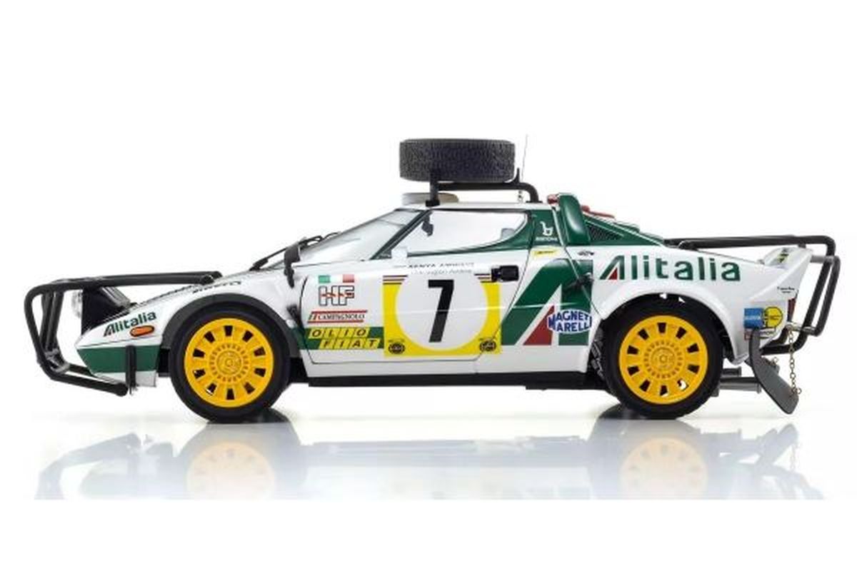 Kyosho 1/18 Lancia Stratos HF 1977 Safari Rally #7 Diecast Model