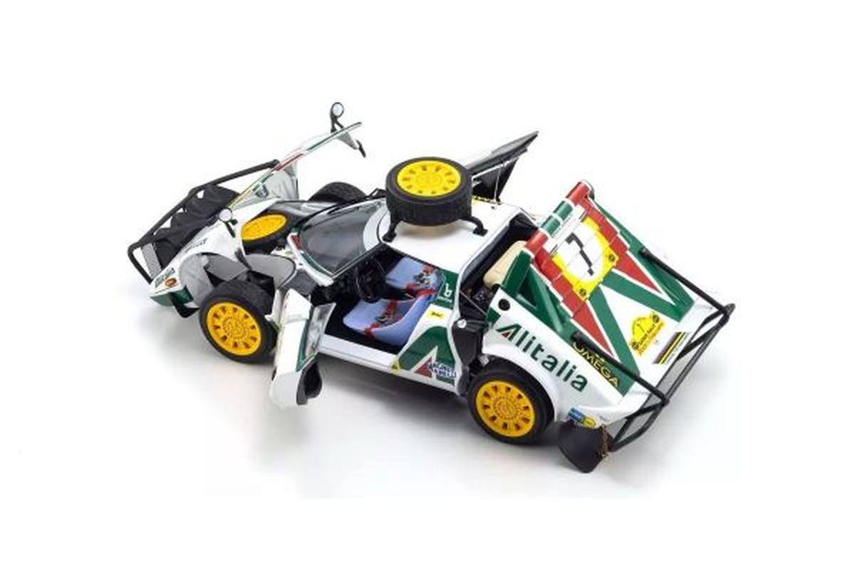 Kyosho 1/18 Lancia Stratos HF 1977 Safari Rally #7 Diecast Model