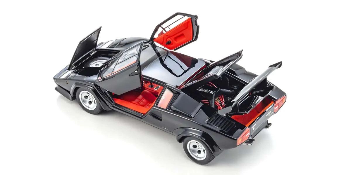 Kyosho 1/18 Scale Lamborghini Countach LP5000 Quattrovalvole Diecast Car 08320BK