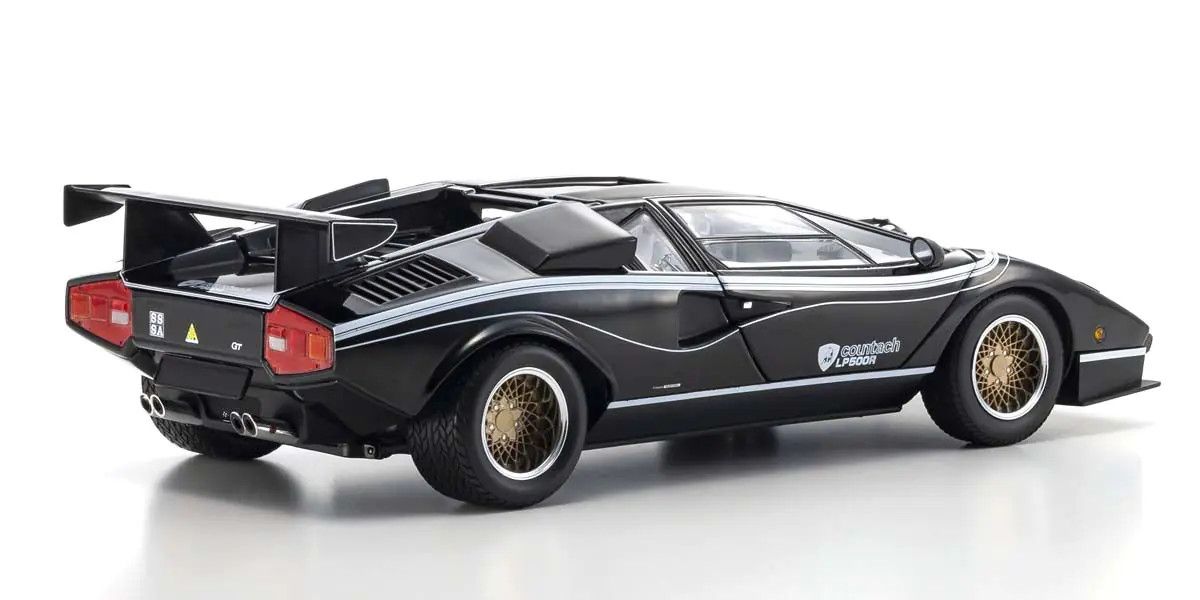 Kyosho 1/18 Scale Lamborghini Countach LP500R Black Model Diecast Car 08320C