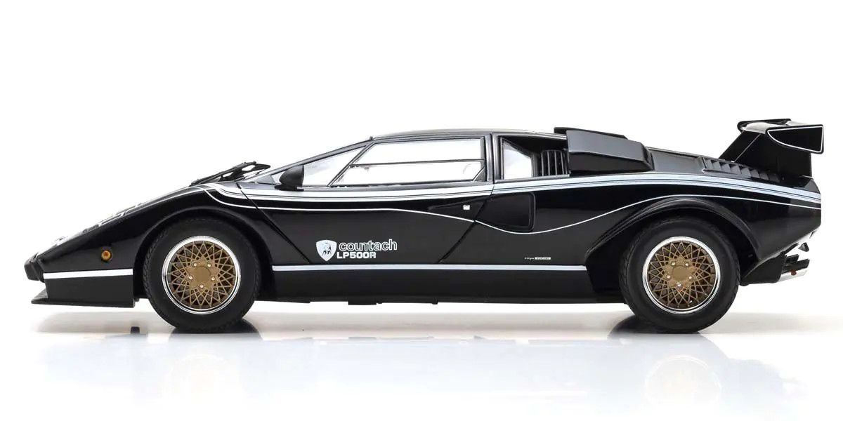 Kyosho 1/18 Scale Lamborghini Countach LP500R Black Model Diecast Car 08320C