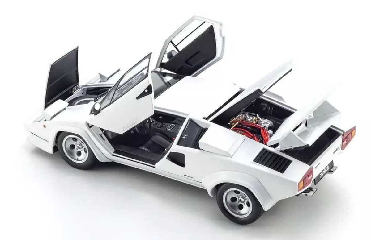 Kyosho 1/18 Lamborghini Countach LP400S White Diecast Model
