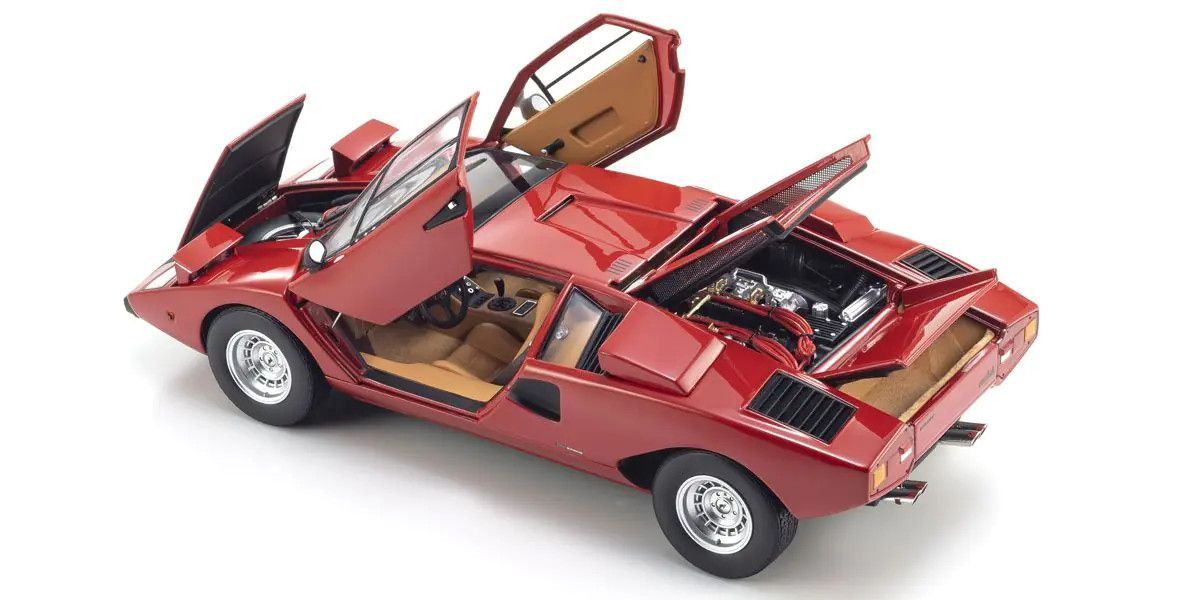 Kyosho 1/18 Lamborghini Countach LP400 Red Diecast Model