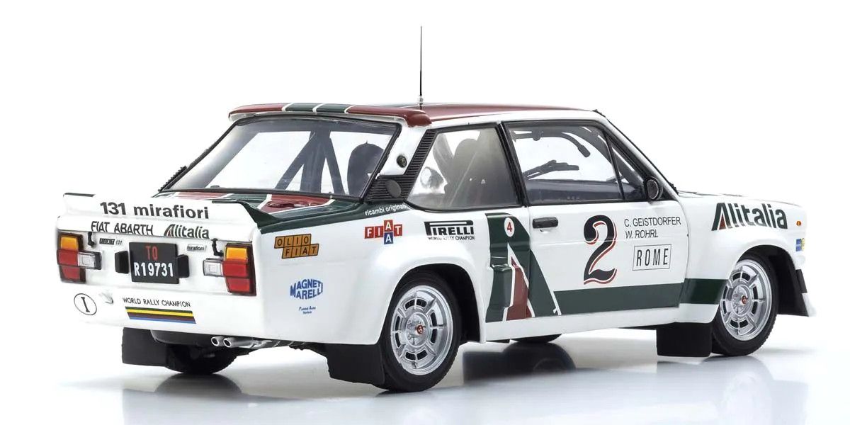 Kyosho 1/18 Scale Fiat 131 Abarth 1978 Monte Carlo #2 Model Diecast Car 08376G