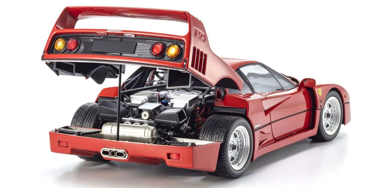 Kyosho 1/18 Scale Ferrari F40 Model Diecast Car (Red) 08416R2