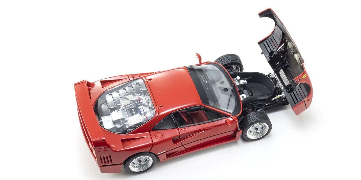 Kyosho 1/18 Scale Ferrari F40 Model Diecast Car (Red) 08416R2