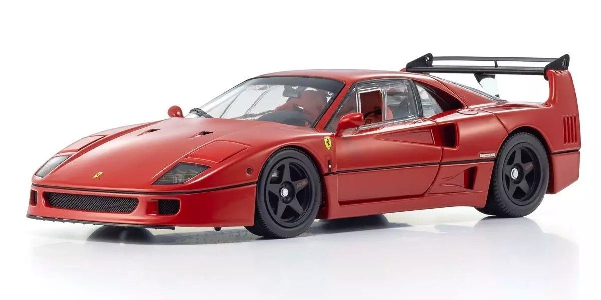 Kyosho 1/18 Ferrari F40 Light Weight LM Wing Red Diecast Model