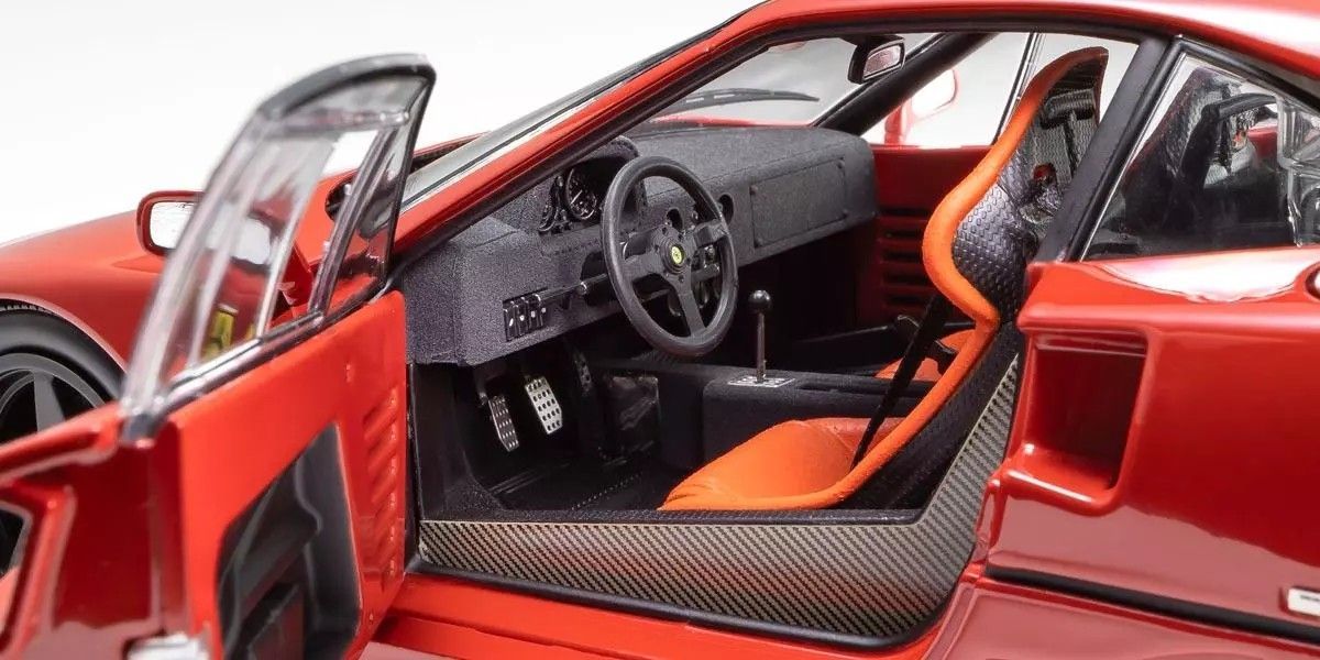 Kyosho 1/18 Ferrari F40 Light Weight LM Wing Red Diecast Model